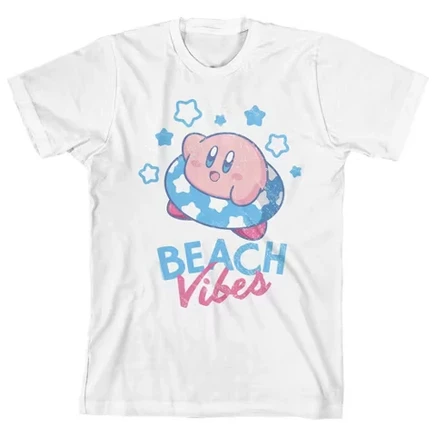 Белая футболка с круглым вырезом и коротким рукавом для мальчиков Beach Vibes