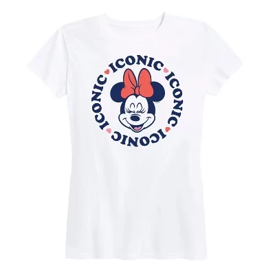 Женская футболка Disney Minnie с коротким рукавом, белая