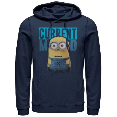 Мужское худи Despicable Me Minions Current Mood, синее