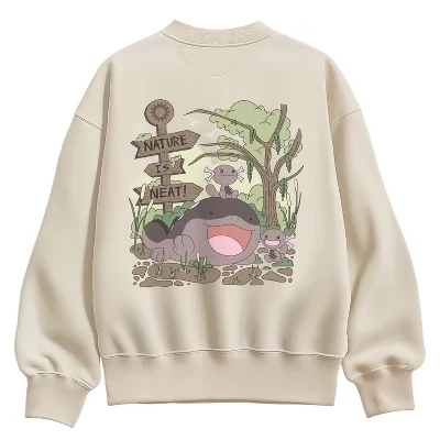 Женская флисовая толстовка Pokemon Swamp, кремовая
