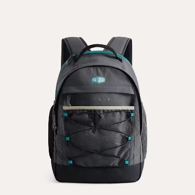 Вертикальный школьный рюкзак для ноутбука Focus 26L черный