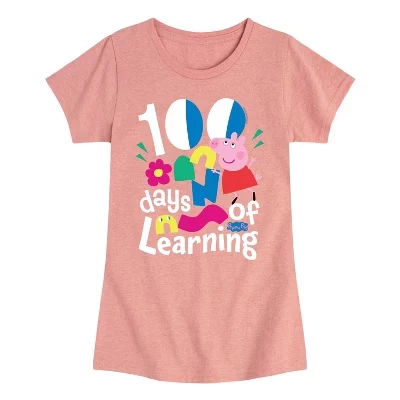 Приталенная футболка с коротким рукавом и рисунком School 100 Days of Learning