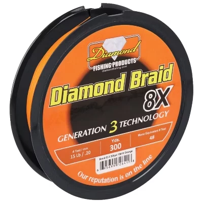 Леска плетеная Diamond Generation III 8X 274 м, оранжевый