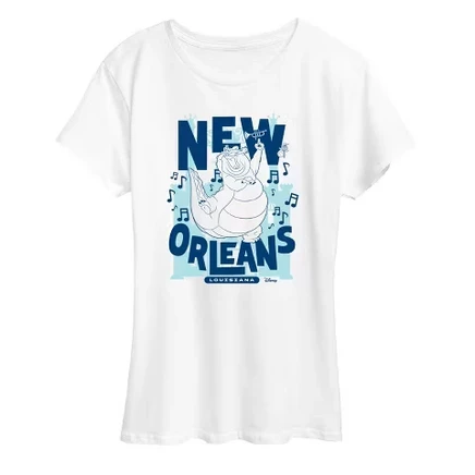 Женская футболка Disney New Orleans Louis, белая