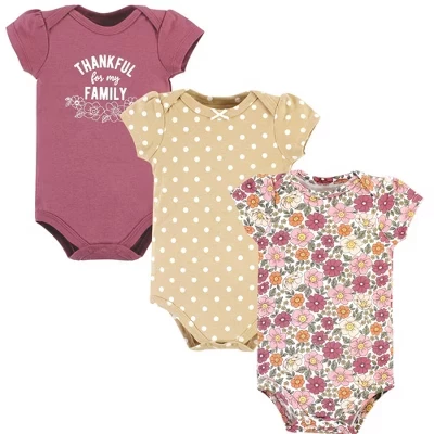 Боди для новорожденных Hudson 3pk harvest bloom