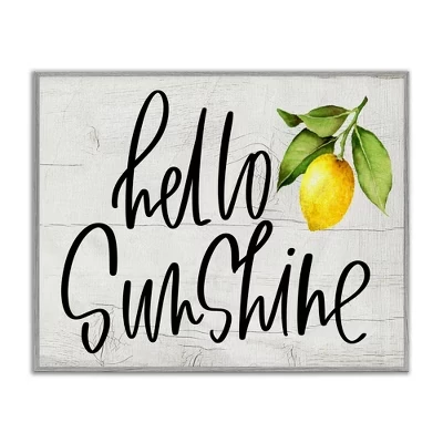 Картина Stupell Industries Hello Sunshine, серая