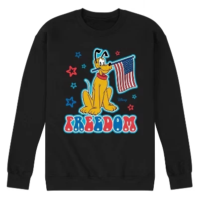 Мужская флисовая толстовка с изображением флага США Pluto Freedom с красными и синими звездами, черная