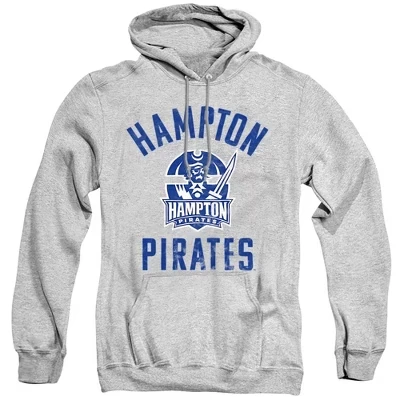 Унисекс худи NCAA Hampton University с логотипом, меланжевый