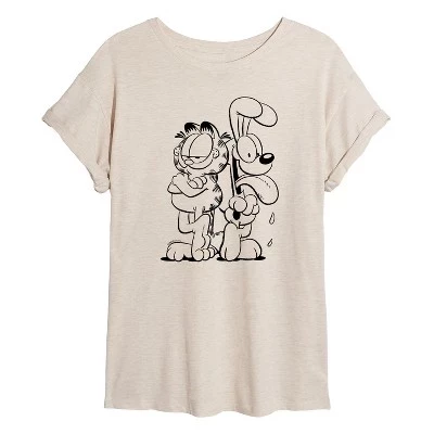 Женская футболка Oversize и Odie с графическим рисунком birch