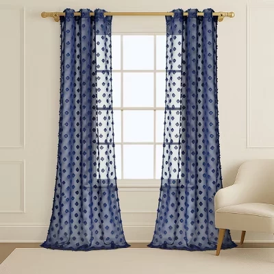Шторы Lush Decor 2 шт. 213×97 см с люверсами, синие