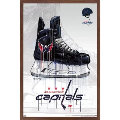 Постер Trends International Capitals Drip Skate 21, махагоновый