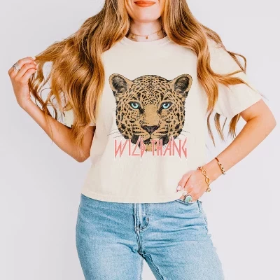 Укороченный топ свободного кроя Wild Thang Cheetah