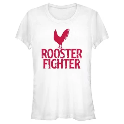 Женская футболка с классическим логотипом Rooster Fighter для юниоров белого цвета
