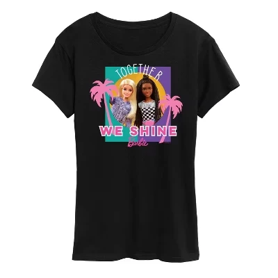 Женская футболка Barbie Together We Shine, черная