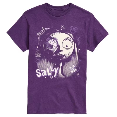 Мужская футболка с коротким рукавом и рисунком Sally Face фиолетового цвета