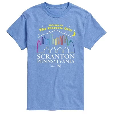 Мужская футболка с коротким рукавом Electric City Scranton с графическим рисунком carolina blue