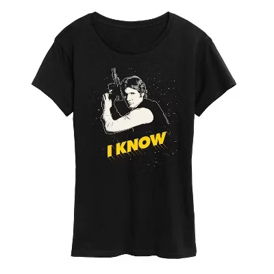 Женская футболка STAR WARS Хан Соло, черная