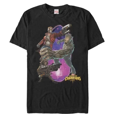 Мужская футболка Marvel Guardians of the Galaxy, черная