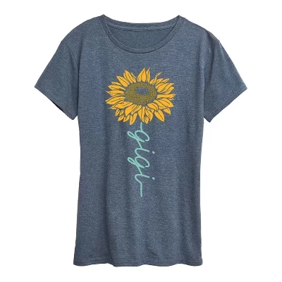 Женская футболка с коротким рукавом Sunflower Gigi с рисунком подсолнуха