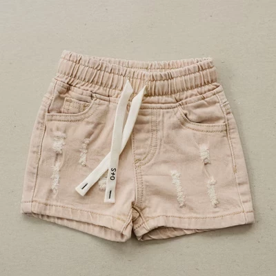 Джинсовые шорты Kids Jay Distressed - коричневые