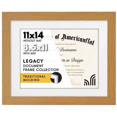 Рамка для диплома Americanflat с небьющимся стеклом, дуб