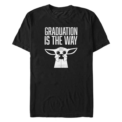 Мужская футболка The Mandalorian Grogu Graduation Is the Way черного цвета .