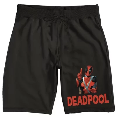 Мужские черные пижамные шорты для сна Deadpool Thumbs Up Universe Publishing Art Archive черные