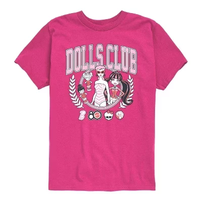 Футболка с коротким рукавом и рисунком Dolls Club пурпурного цвета