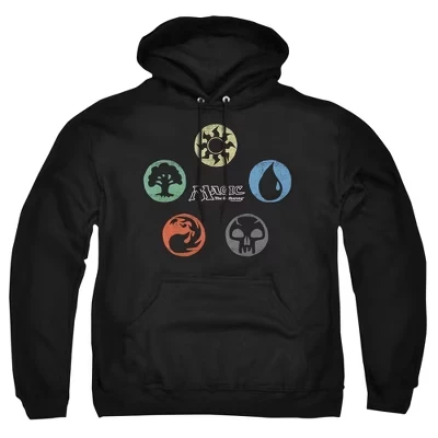 Мужское худи Magic the Gathering 5 Colors, черное
