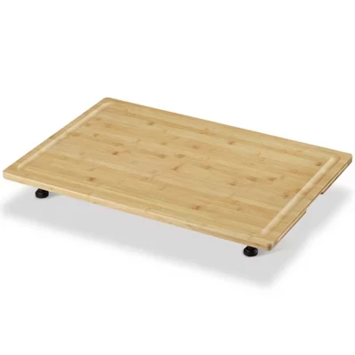Доска-крышка COZONY бамбуковая 30″×20″ с желобом, натуральная