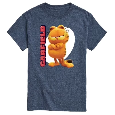 Мужская футболка garfield Movie Vertical, меланжево-голубая