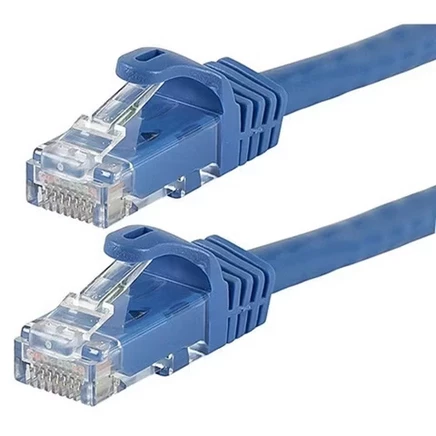 Патч-кабель Cat6 Ethernet - 14 футов - Синий | Сетевой Интернет-кабель - RJ45, многожильный, 550 МГц, UTP, Чистый оголенный медный провод, 24AWG - Flexboot