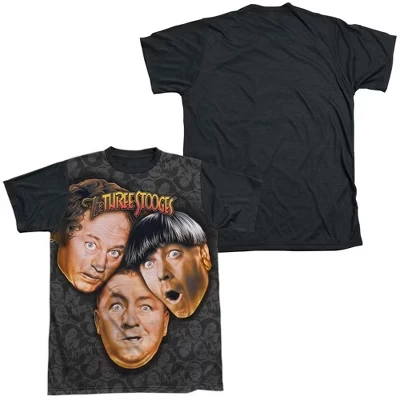 Мужская футболка с короткими рукавами Three Stooges Stooges All Over, белая