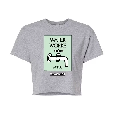 Женская укороченная футболка с рисунком Waterworks