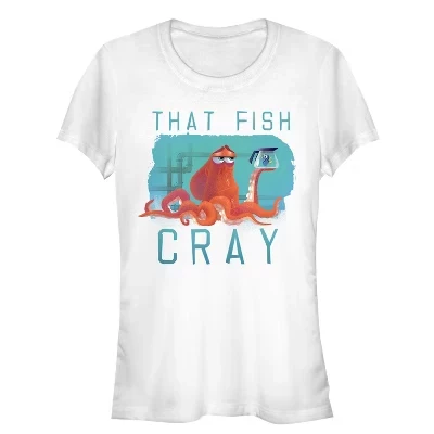 Женская футболка Hank Thinks That Fish Cray для юниорок белого цвета