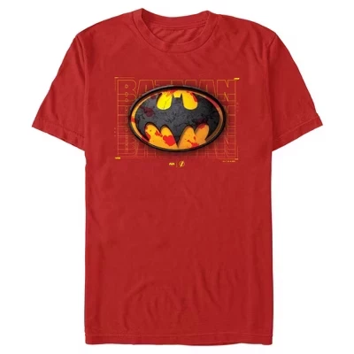 Мужская футболка с 3D-логотипом The Flash Batman, красная
