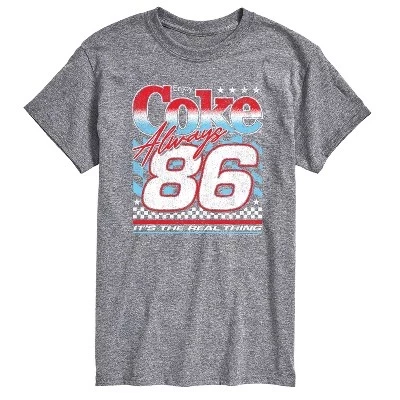 Мужская футболка Coca- Cola American Racing с коротким рукавом и графическим рисунком athletic heather