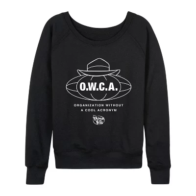 Женская легкая французская махровая рубашка Owca с широким вырезом и длинным рукавом с графическим рисунком, черная