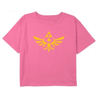 Укороченная футболка с логотипом Girl's The Legend of Zelda Skyward Sword для девочек