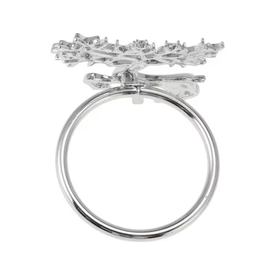 Кольцо для салфетки Unique Bargains, серебристое