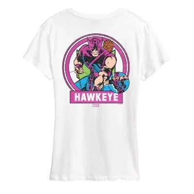 Женская футболка с коротким рукавом с логотипом Hawkeye Circle, белая