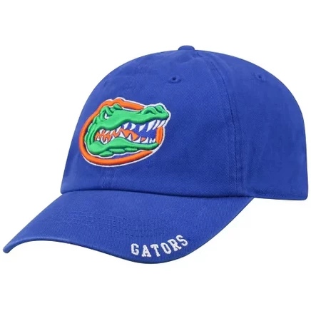 Шляпа из неструктурированного выстиранного хлопка Florida Gators Captain: Однотонный узор, один размер подходит большинству