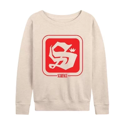 Женский лонгслив Scarface Logo Symbol, светло-бежевый