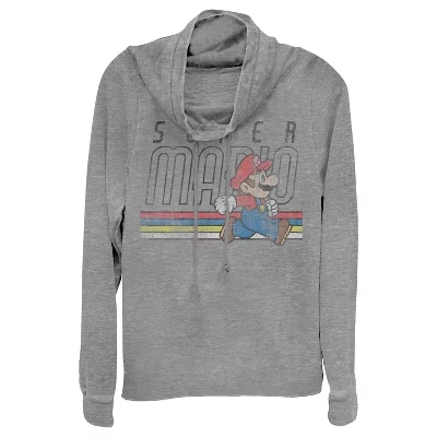 Женский свитшот Nintendo Super Mario, серый