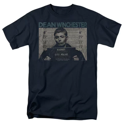 Мужская футболка Supernatural, фото Дина, синяя
