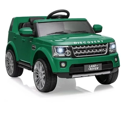 Лицензированная поездка на автомобиле Land Rover, 12 В, 4,5 миль в час, поездка на игрушках для малышей от 3 до 8 лет, Детский электромобиль с родительским пультом дистанционного управления зеленого цвета
