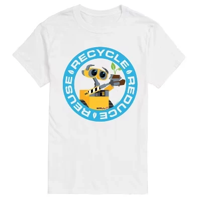 Мужская футболка Wall-E «Переработка», белая