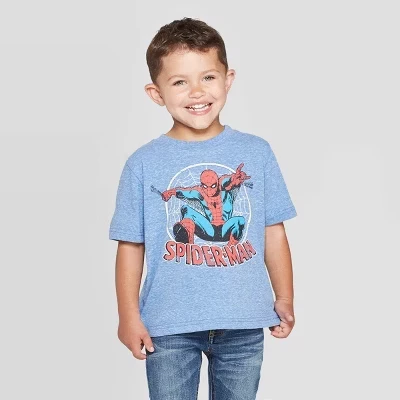 Футболка для мальчиков Spider-Man, голубая