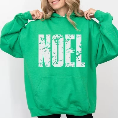 Noel Block Distressed - женская толстовка с капюшоном и рисунком grass