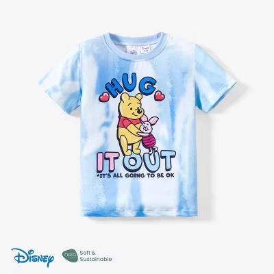 Футболка с изображением персонажей мультфильма Disney Toddler для мальчиков и девочек из экологически чистой ткани